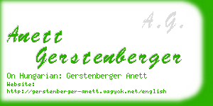 anett gerstenberger business card